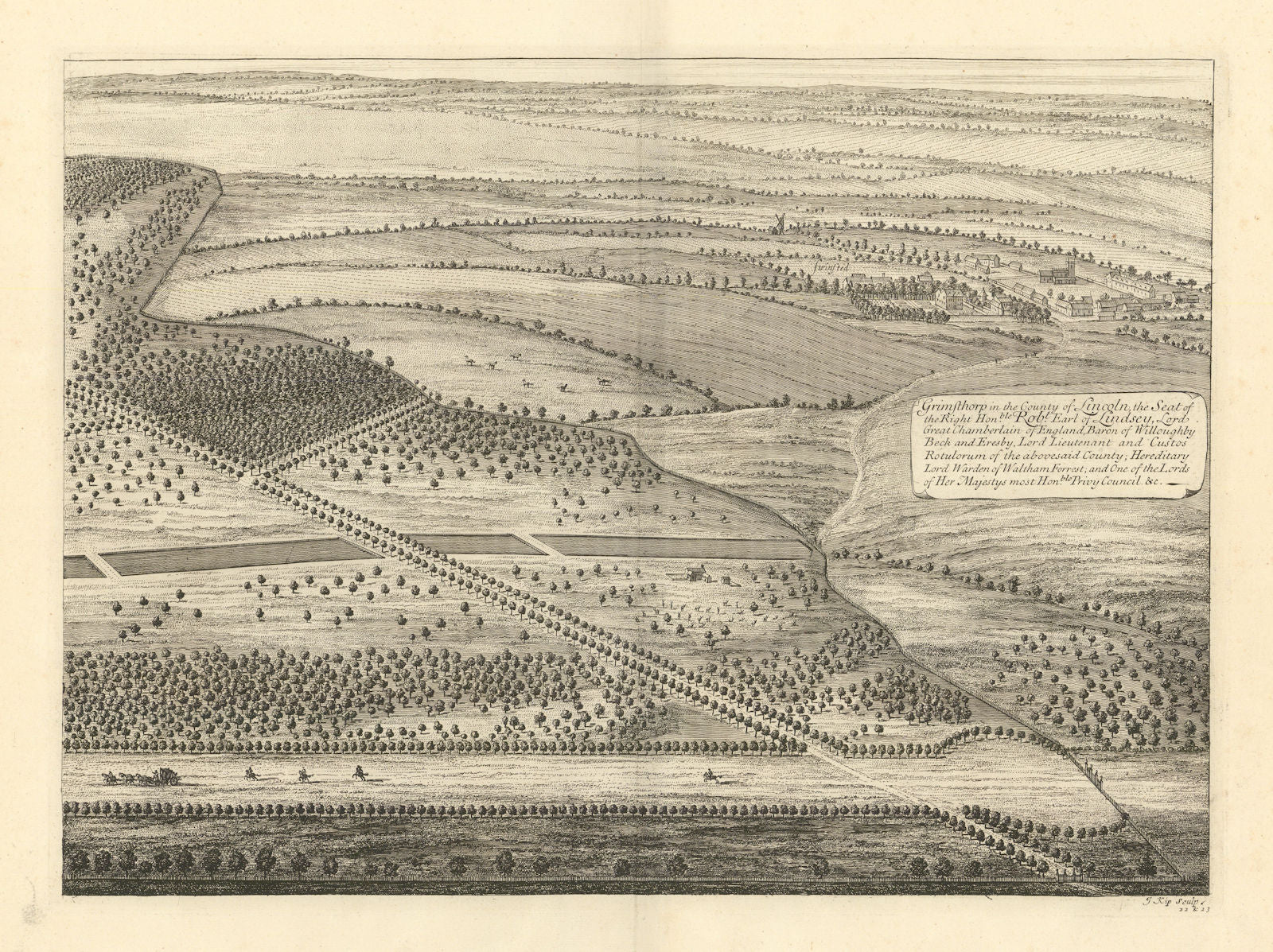 Grimsthorpe Castle by Kip/Knyff Pl.22